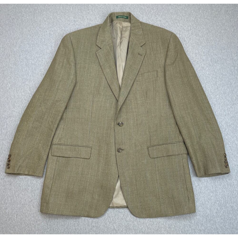 Lauren Ralph Lauren Blazer Men 44L Silk Wool 2-Button Single Breasted Lined - Picture 2 of 11